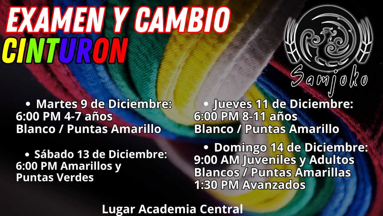 Examen de grados Gup Samjoko