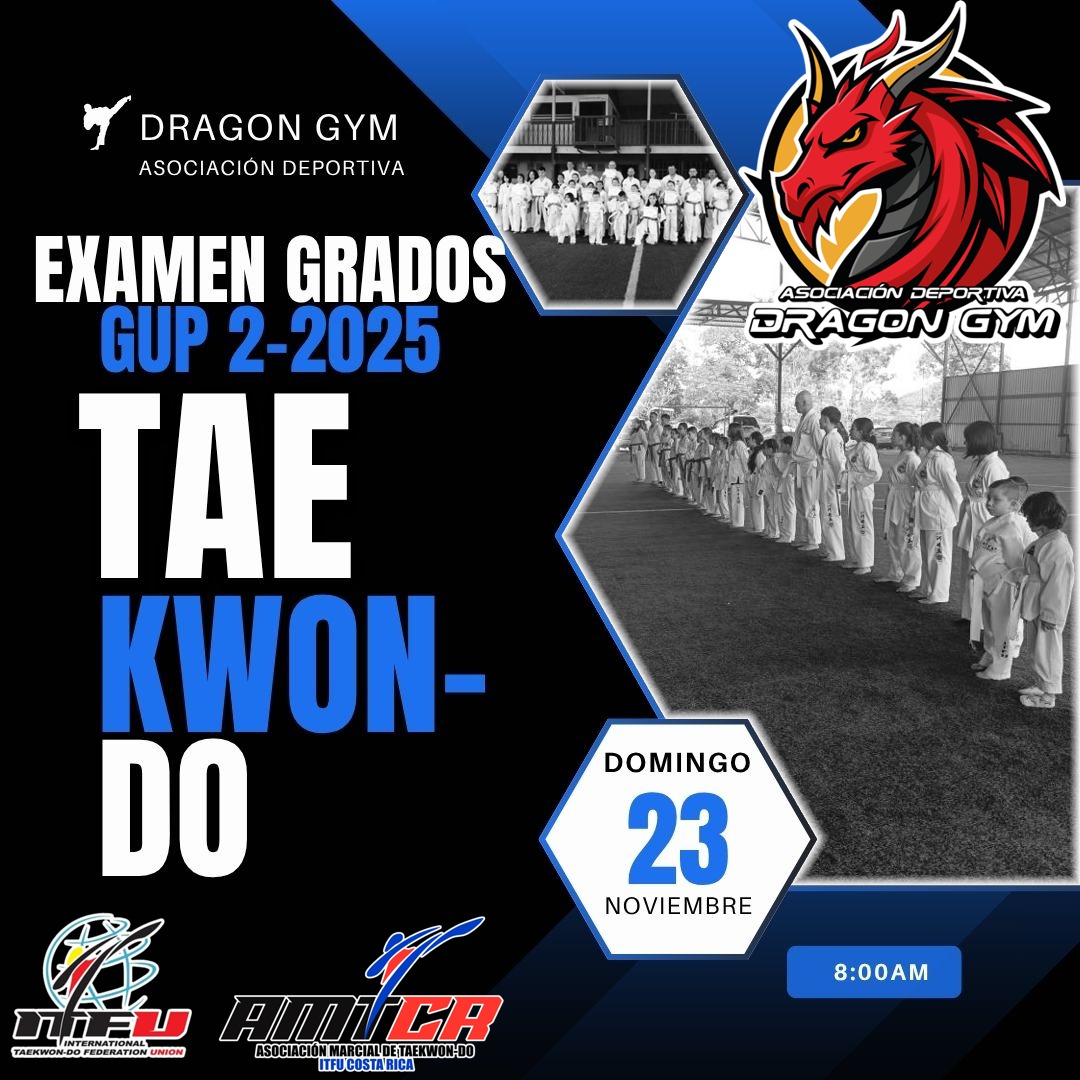 Examen de grados Gup Dragon Gym